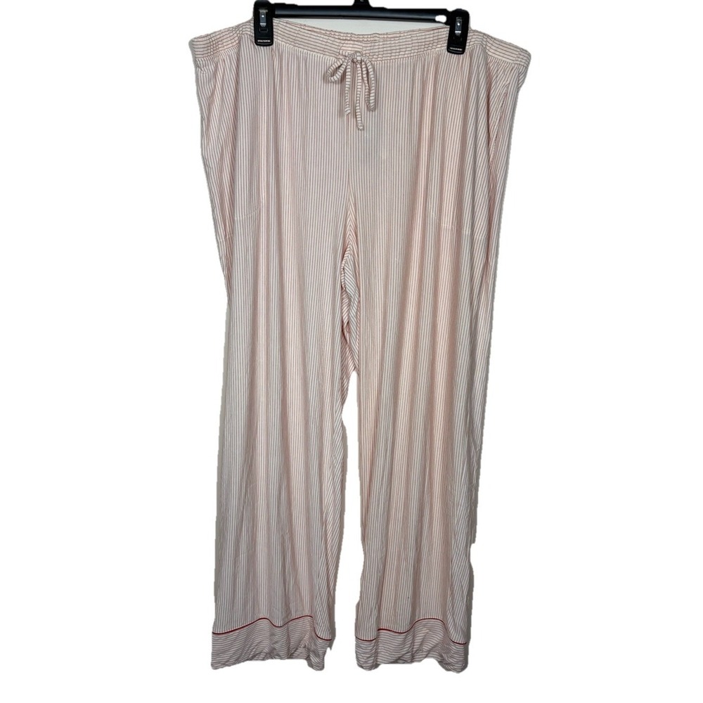 Soma Cool Nights Printed Pin Stripe Pajama Pants Women's Size XXL NEW